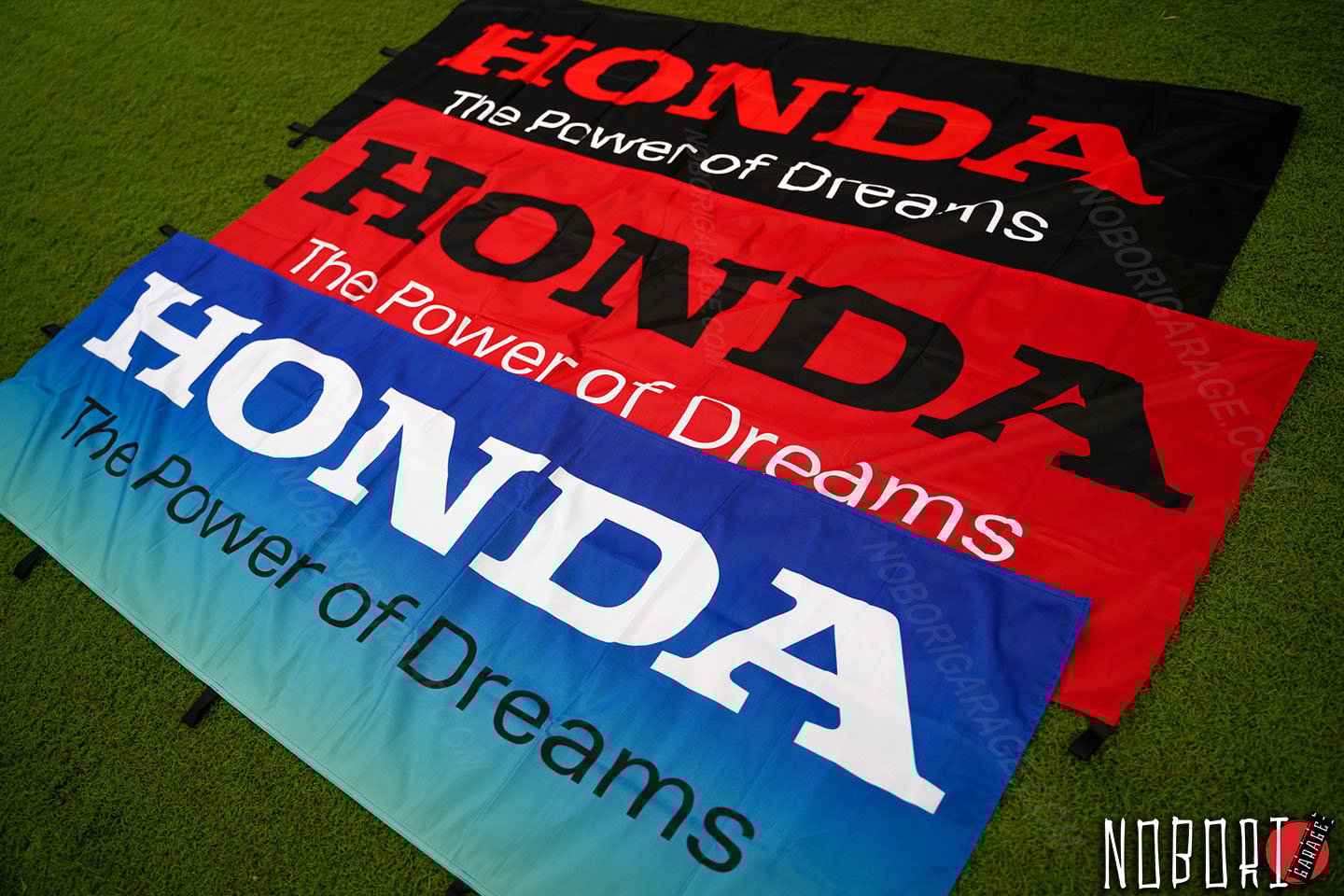 Honda - The Power Of Dreams Nobori Flag (Black/Red/White) ホンダ